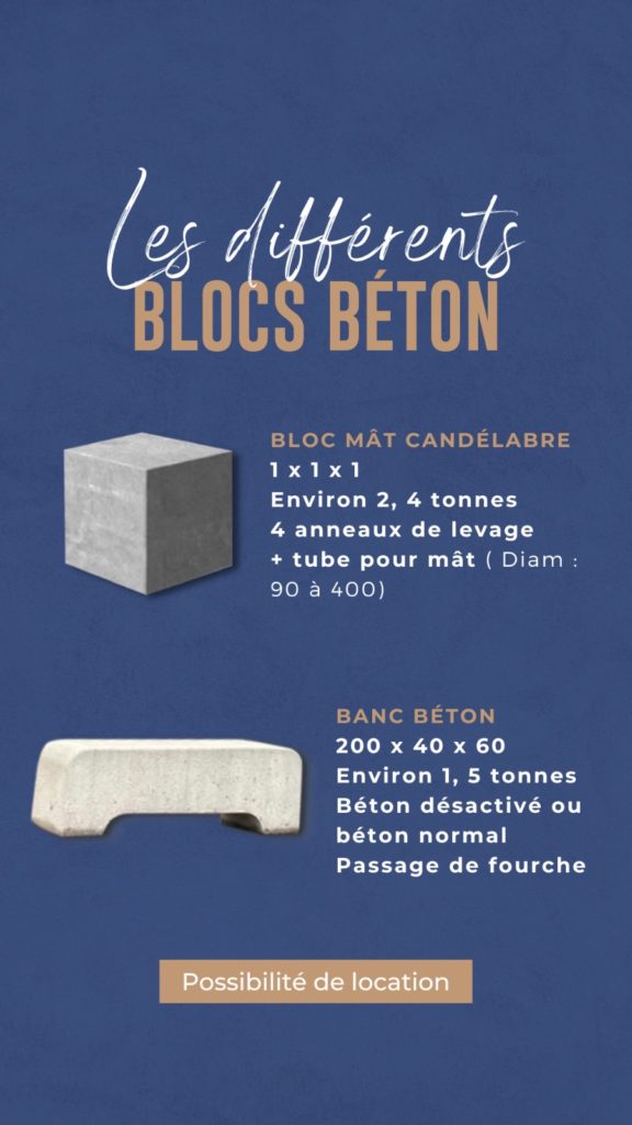blocs béton références